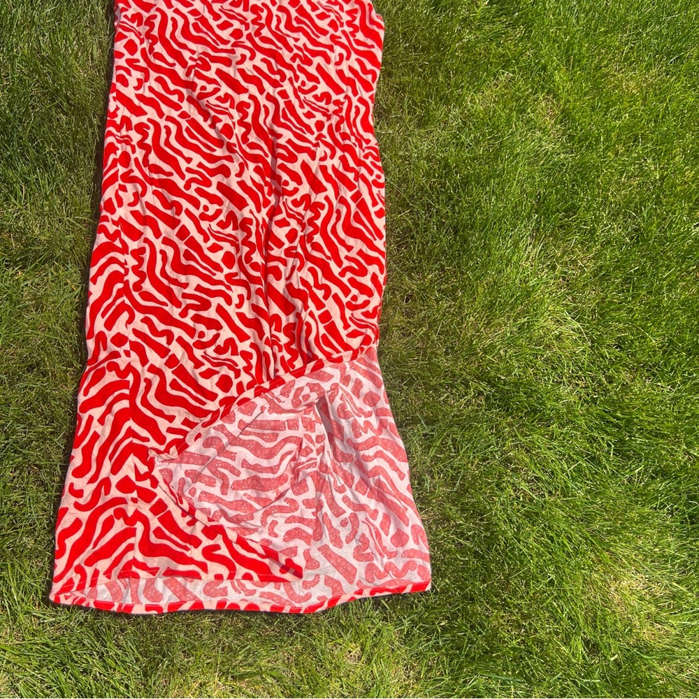Land Of The Free red white dress free people boho hippie NWT Large - Picture 2 of 8